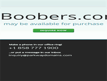 Tablet Screenshot of boobers.com